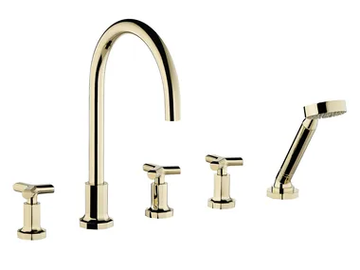 LES ONDES - Bath mixer and handshower supplied by progressive cartridge mixer by THG Paris - view 2